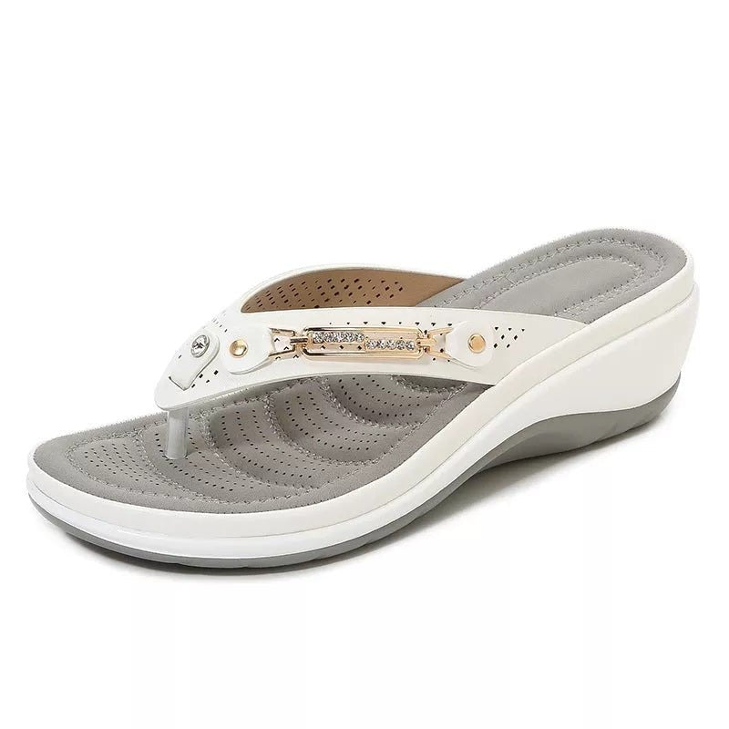 Karoline - Women's Summer Orthopaedic Wedge Toe Post Sandals